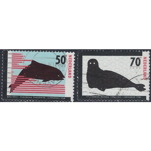 Netherlands 674-75 Used 1985 set (ak6984)