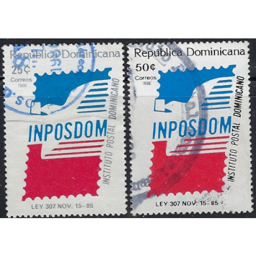 Dominican Republic 972-73 Used 1986 issues (ak6993)