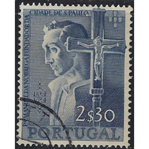 Portugal 801 CTO 1954 issue with part gum (ak6996)