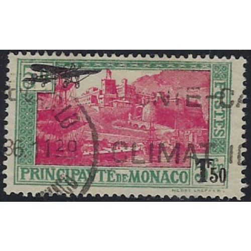 Monaco C1 Used 1937 issue (ak6999)