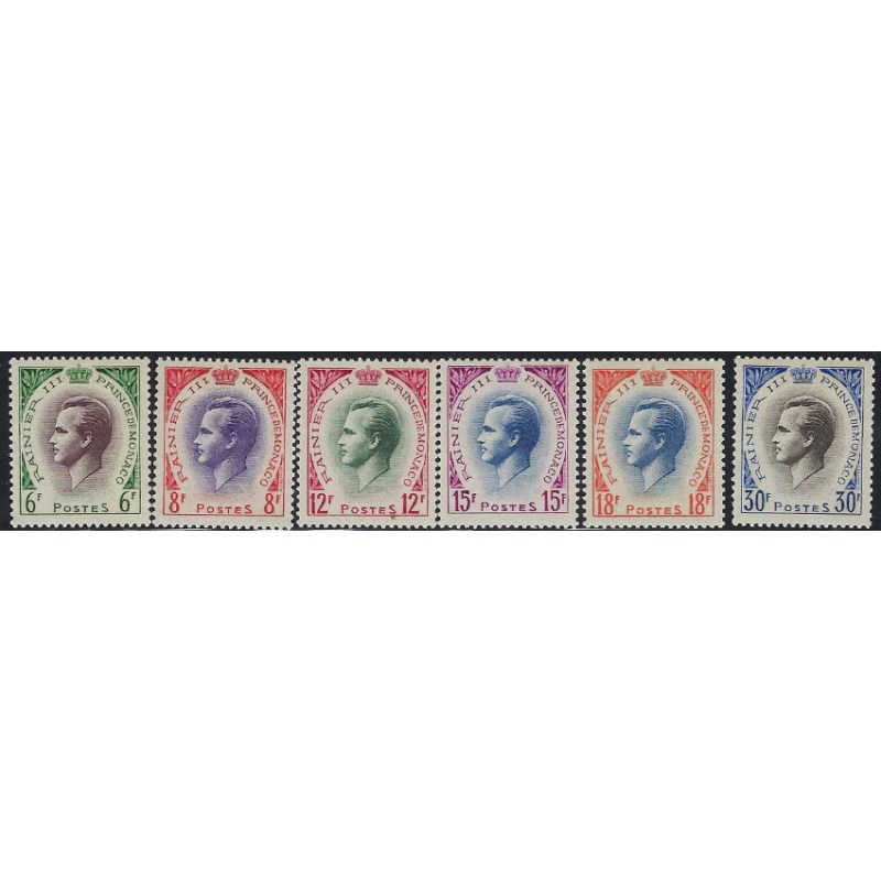 Monaco 334-39 MH 1955 set (ak7001)