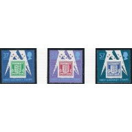 Guernsey 446-48 MNH 1991 First Guernsey Stamps (ak7020)