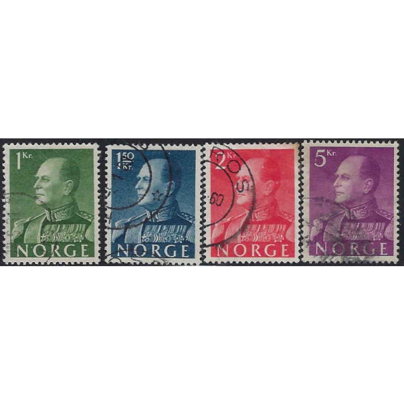 Norway 370-73 Used 1959 Part Set (ak7064)