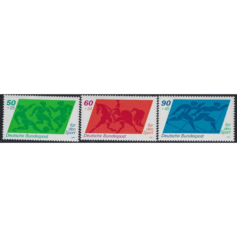 Germany B574-76 MNH 1980 Sports (ak7067)