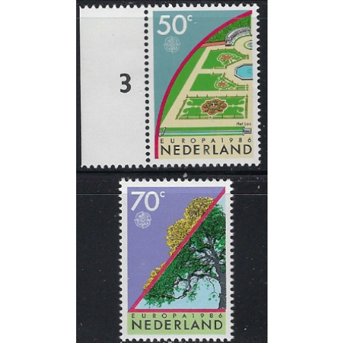 Netherlands 679-80 MNH 1986 Europa  (ak7106)