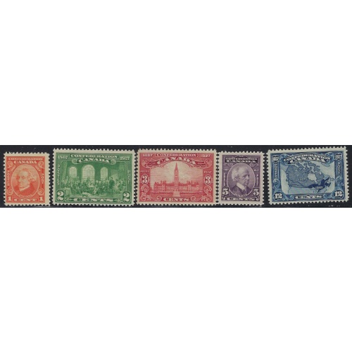 Canada 141-45 MH 1927 set (ak7119)