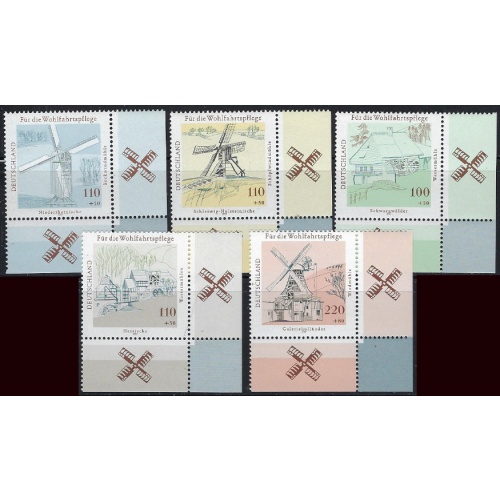 Germany B820-24 MNH 1977 Windmills (ak7131)