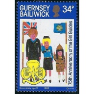 Guernsey 318 MNH 1985 Girl Guides (ak7166)