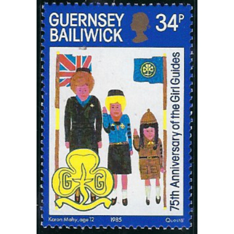 Guernsey 318 MNH 1985 Girl Guides (ak7166)