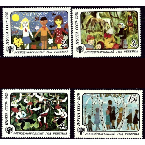 Russia 4772-75 MNH 1979 Intl Year of the Child (ak7168)