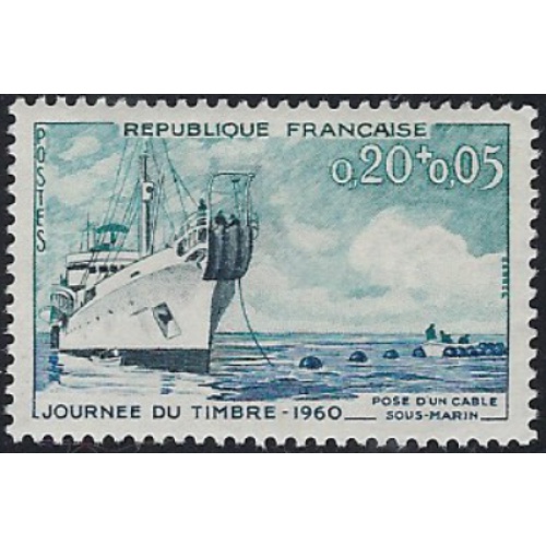 France B339  MNH 1960 Ship (ak7181)