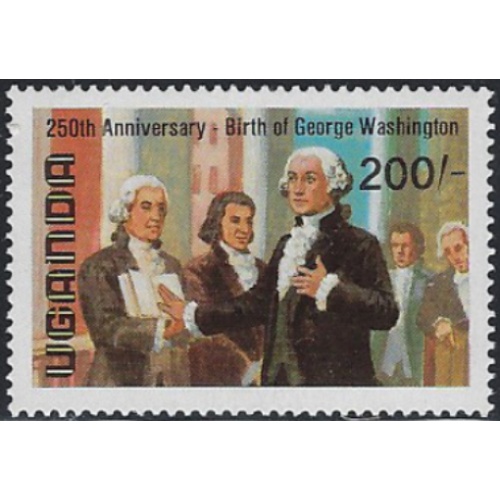 Uganda 357 MNH 1982 George Washington (ak7277)