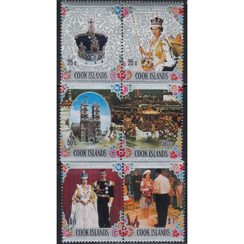 Cook Is 465-67 MNH 1977 QEII Silver Jubilee (ak7296)