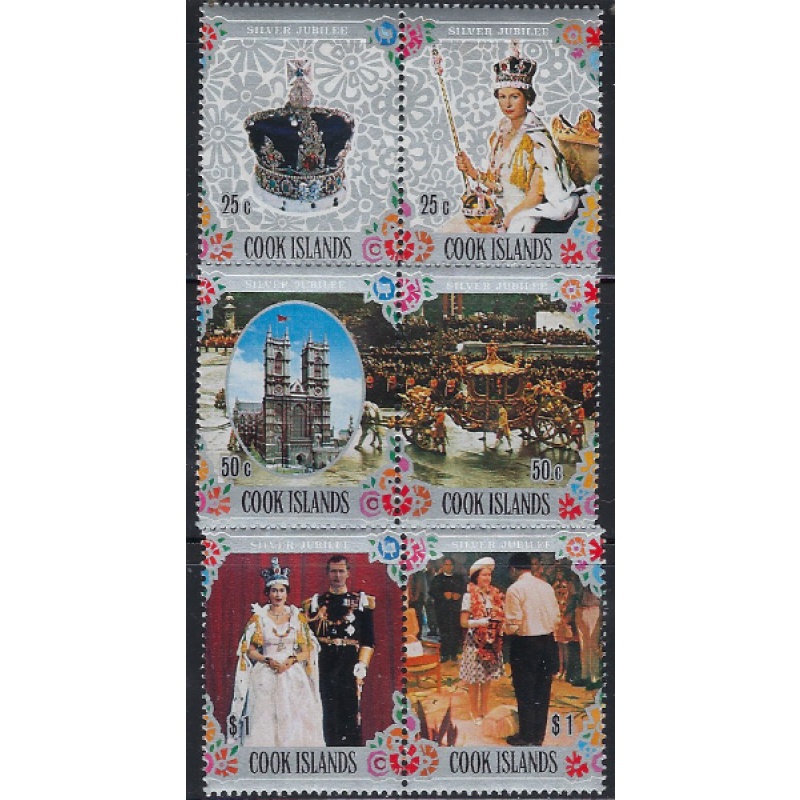Cook Is 465-67 MNH 1977 QEII Silver Jubilee (ak7296)