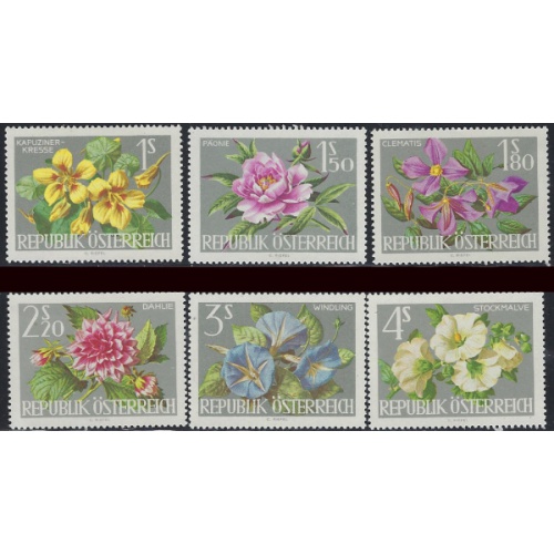 Austria 719-24 MNH 1964 Flowers (ak7300)