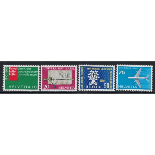 Switzerland 378-81 MNH 1960 set (ak7319)