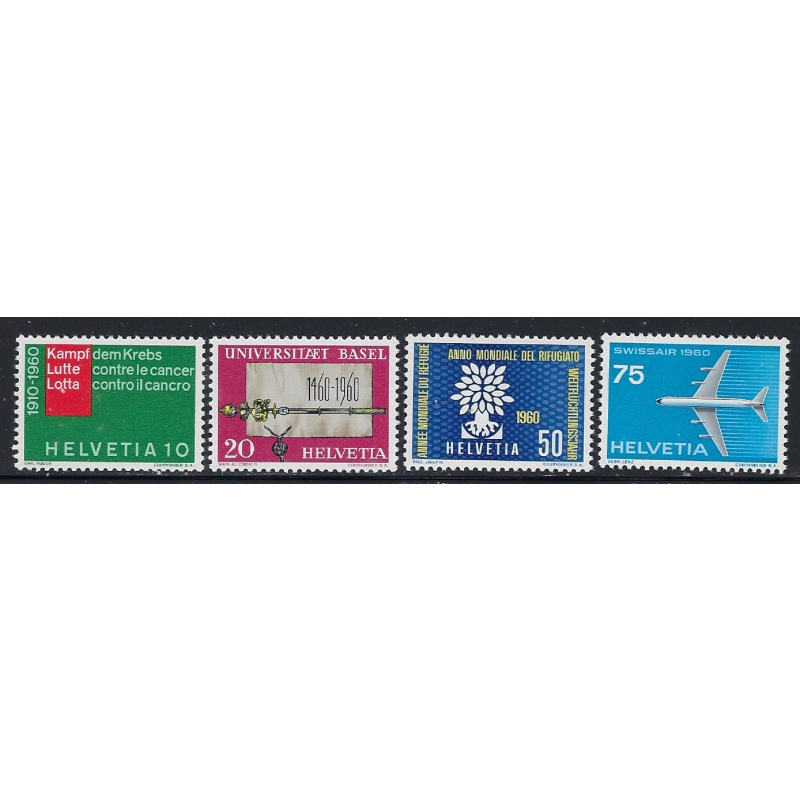 Switzerland 378-81 MNH 1960 set (ak7319)