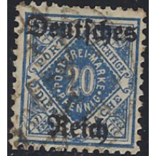 Germany Wurttemberg O62 Used 1920 issue (ak7335)