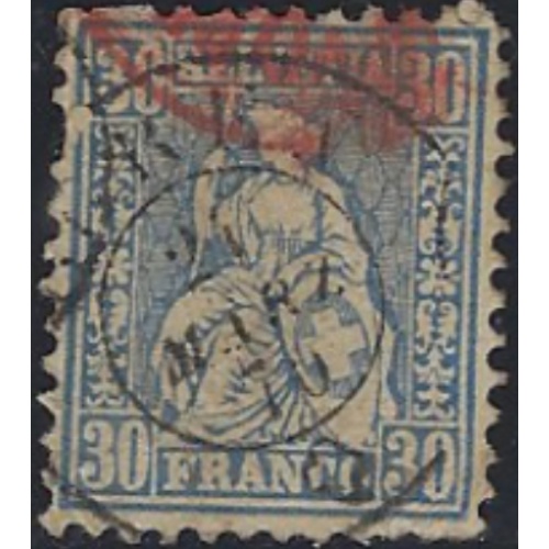 Switzerland 56 Used 1867 issue (ak7359)