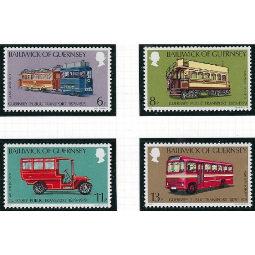 Guernsey 191-94 MNH 1979 Public Transport (ak7373)