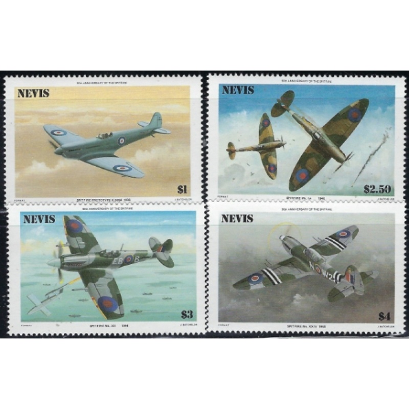 Nevis 460-63 MNH 1986 Airplanes (ak7399)