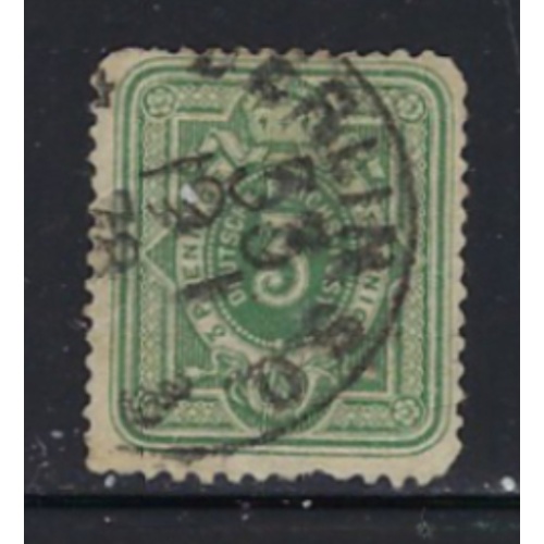 Germany 29 Used 1875 issue; rounded corner (ak7410)