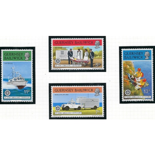 Guernsey 153-56 MNH 1977 St John Ambulance Centenary (ak7422)