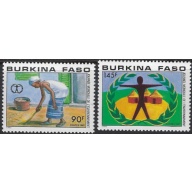 Burkino Faso 807-08 MNH 1987 World Environment Day (ak7438)