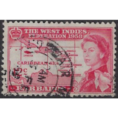 Barbados 250 Used 1958  issue (ak7440)