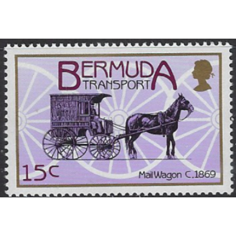 Bermuda 532 MNH 1988 Mail Wagon (ak7450)