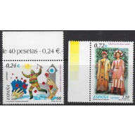 Spain 3107-08 MNH 2001 set (ak7452)