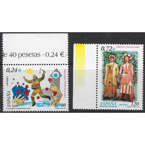 Spain 3107-08 MNH 2001 set (ak7452)