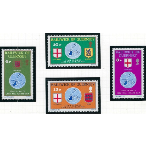 Guernsey 127-30 MNH 1975 Christmas (ak7466)