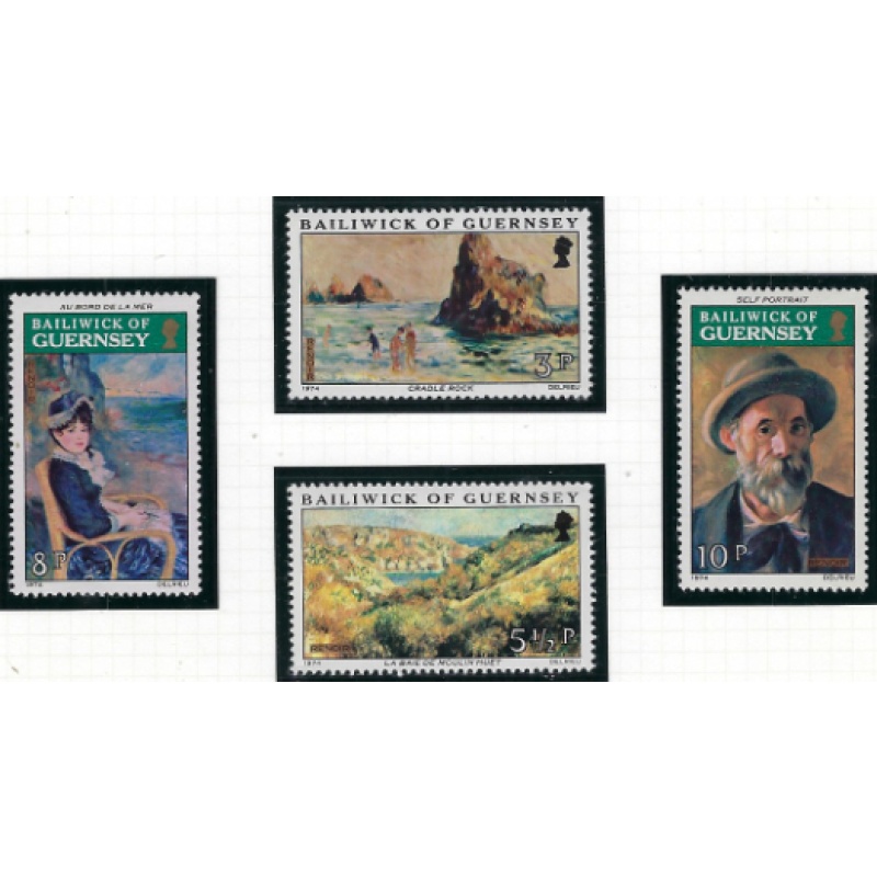 Guernsey 115-18 MNH 1974 set (ak7468)