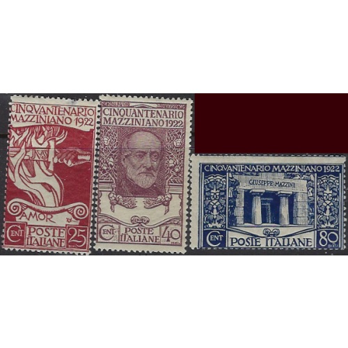 Italy 140-42 MH 1922 set (ak7480)