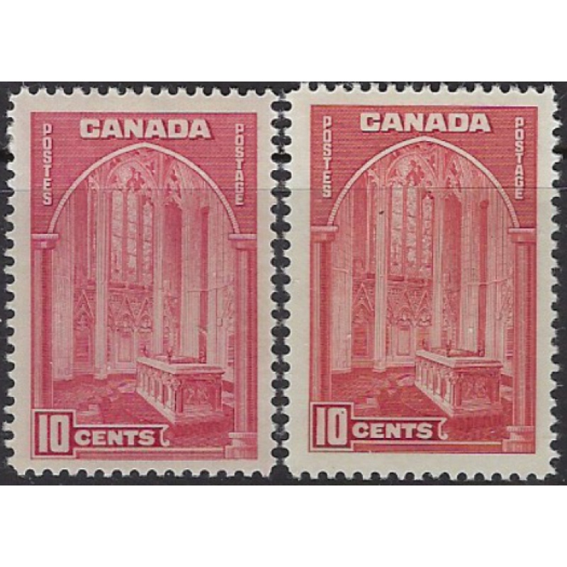 Canada 241 and 241a MH 1938 issues (ak7484)