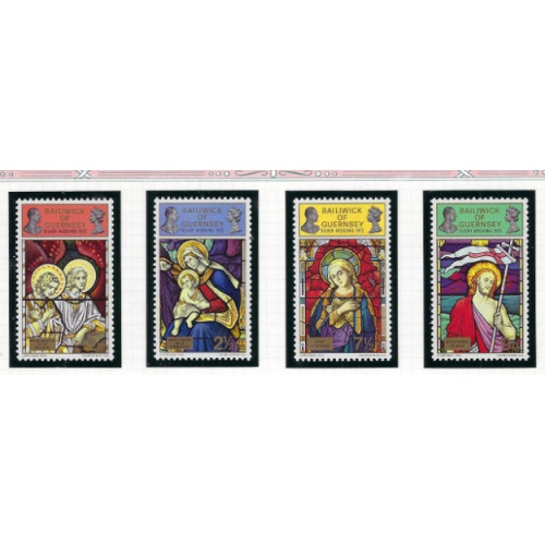 Guernsey 73-76 MNH 1972 Christmas (ak7486)