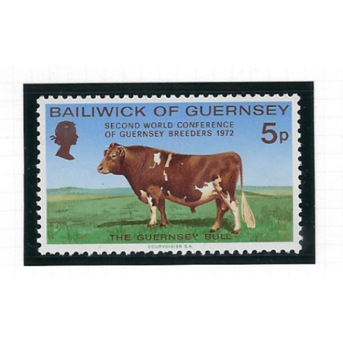 Guernsey 68 MNH 1972 Guernsey Cow (ak7490)