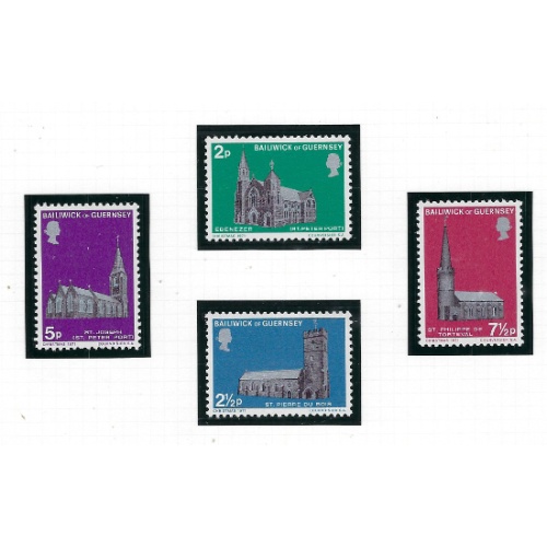 Guernsey 60-63 MNH 1971 Christmas (ak7493)