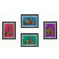 Guernsey 37-40 MNH 1970 Churches (ak7495)