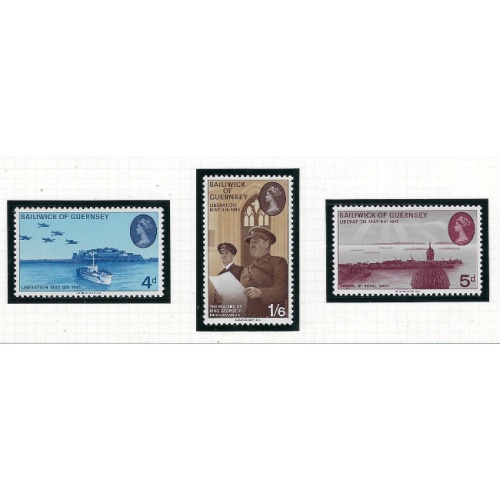 Guernsey 30-32 MNH 1970 Liberation 1945 Anniversary (ak7498)