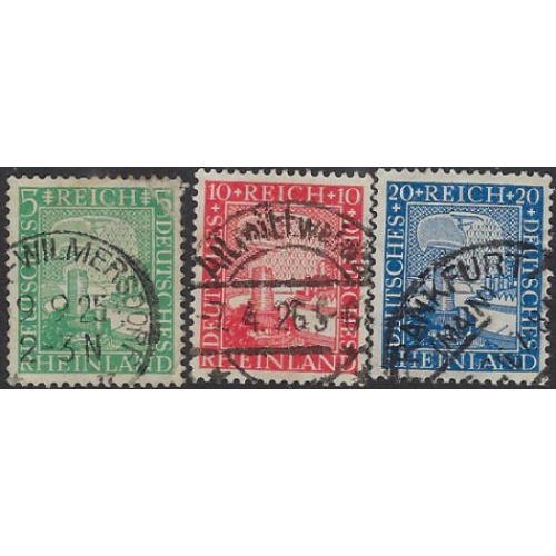 Germany 347-49 Used 1925 set (ak7518)