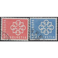 Switzerland 874-75 Used 1957 set (ak7532)