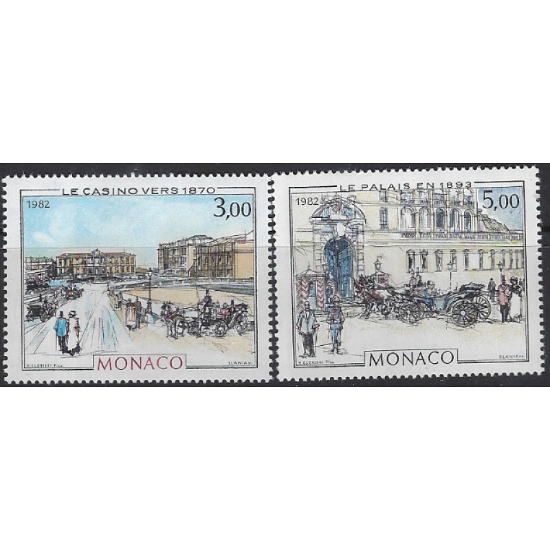 Monaco 1344-45 MNH 1982 set (ak7572)