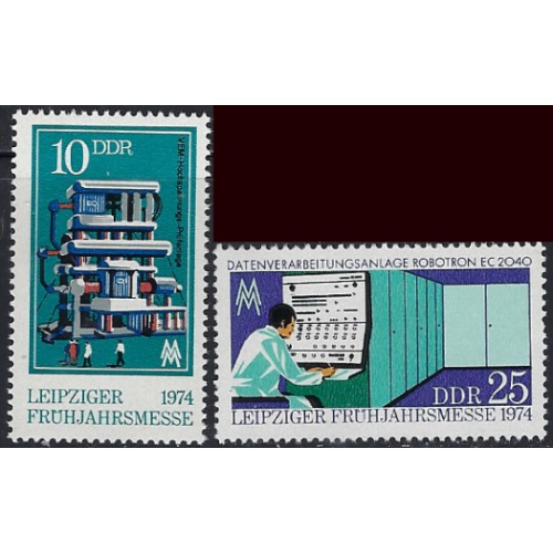 Germany DDR 1531-32 MNH 1974 Industry (ak7573)