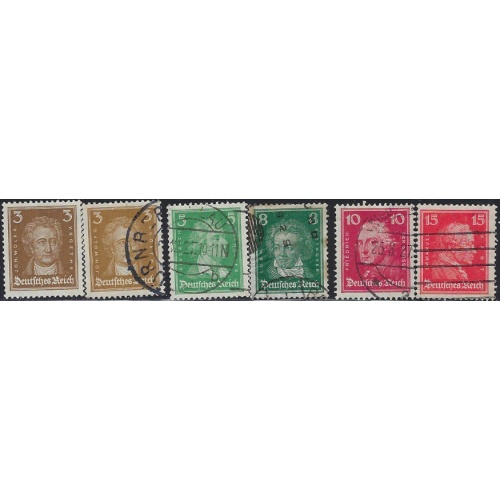 Germany 351-62 Used 1926-27 set; no cancel on one stamp (ak7596)