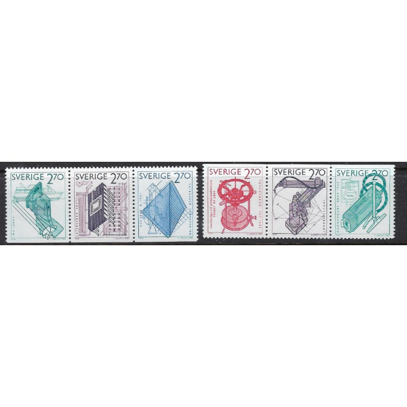 Sweden 1496-1501 NBG 1984 Inventions (ak7611)