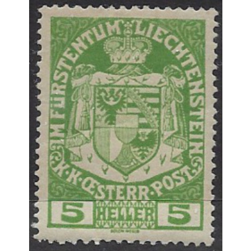 Liechtenstein 5 MH 1917 issue (ak7624)