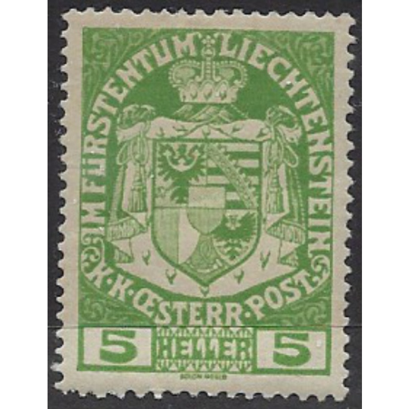 Liechtenstein 5 MH 1917 issue (ak7624)