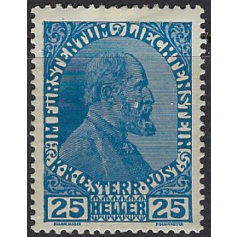 Liechtenstein 9 MH 1917 issue (ak7628)